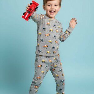 Grey Car Print Kids Pajama Bottom – Comfortable and Cute Sleepwear